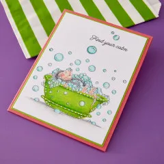 Cling Stamps - House-Mouse Party Parade - Spa Day