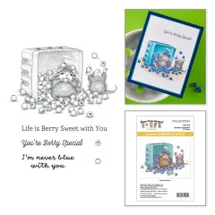 Cling Stamps - Sunflower Walk - Blueberry Buddies by House-Mouse Designs