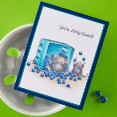 Cling Stamps - Sunflower Walk - Blueberry Buddies by House-Mouse Designs