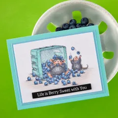 Cling Stamps - Sunflower Walk - Blueberry Buddies by House-Mouse Designs