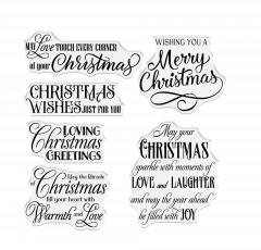 Clear Stamps - Christmas Rose - Christmas Sparkle