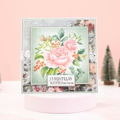 Embossing Folder - Christmas Rose - Christmas Roses