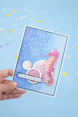 Embossing Folder - Enchanted Ocean - Charming Coral