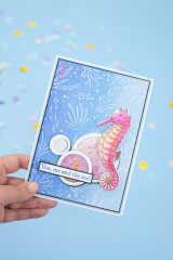 Clear Stamp & Cutting Die - Enchanted Ocean - Handsome Sea Horse