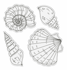 Clear Stamp & Cutting Die - Enchanted Ocean - Sea Shell Collection