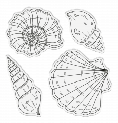 Clear Stamp & Cutting Die - Enchanted Ocean - Sea Shell Collection