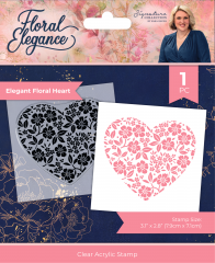 Clear Stamps - Floral Elegance - Elegant Floral Heart