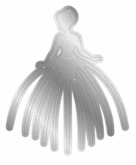 Metal Cutting Die - Once Upon a Time - Princess Silhouette