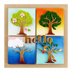 Spellbinders Etched Dies - Flowering Tree