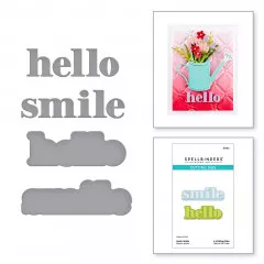 Spellbinders Etched Dies - Hello Smile