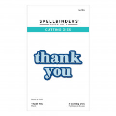 Spellbinders Etched Dies - Thank You