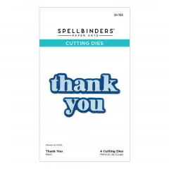 Spellbinders Etched Dies - Thank You