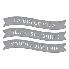 Spellbinders Etched Dies - La Dolce Vita - Banners