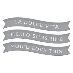 Spellbinders Etched Dies - La Dolce Vita - Banners