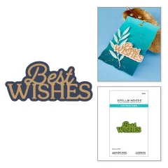 Spellbinders Etched Dies - Essentially Yours Sentiments - Best Wishes