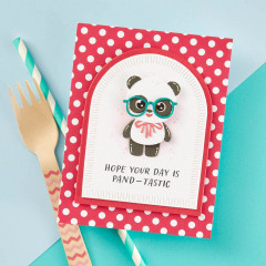 Spellbinders Etched Dies - Dancin Birthday Panda