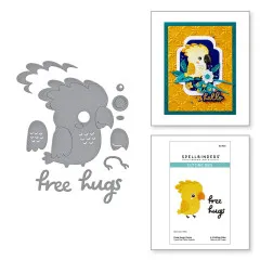 Spellbinders Etched Dies - Cheerful Chirps - Free Hugs Oscar