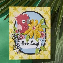 Spellbinders Etched Dies - Cheerful Chirps - Free Hugs Oscar