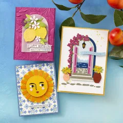 Spellbinders Etched Dies - La Dolce Vita - Citrus Spritz