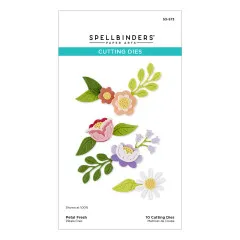 Spellbinders Etched Dies - Shiny New Day - Petal Fresh by Spellbinders