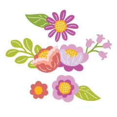 Spellbinders Etched Dies - Shiny New Day - Petal Fresh by Spellbinders