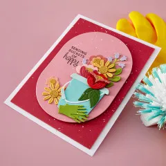 Spellbinders Etched Dies - Shiny New Day - Petal Fresh by Spellbinders