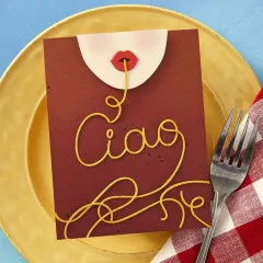 Spellbinders Etched Dies - La Dolce Vita - Ciao Spaghetti