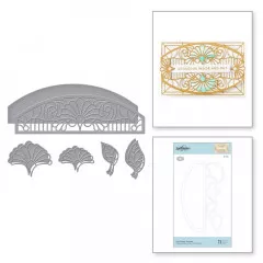 Spellbinders Etched Dies - Fan Flower Transom