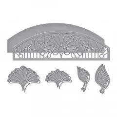 Spellbinders Etched Dies - Fan Flower Transom