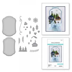 Spellbinders Etched Dies - Winter Label Motifs