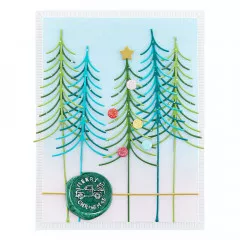 Spellbinders Etched Dies - Sealed Christmas Tree Squiggle