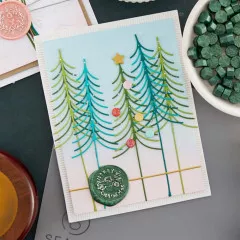 Spellbinders Etched Dies - Sealed Christmas Tree Squiggle