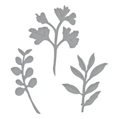 Spellbinders Etched Dies - Victorian Garden - Foliage