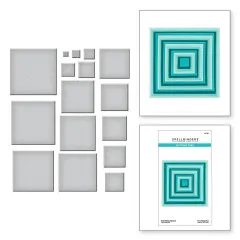 Spellbinders Etched Dies - Everlasting Squares