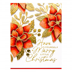 Spellbinders Etched Dies - Poinsettia Bloom