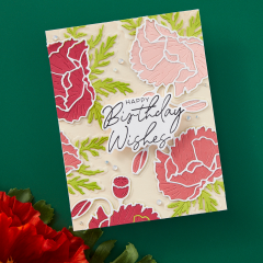 Spellbinders Etched Dies - Yanas Poppy