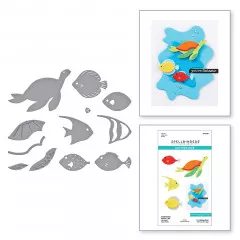 Spellbinders Etched Dies - Underwater Marine Life