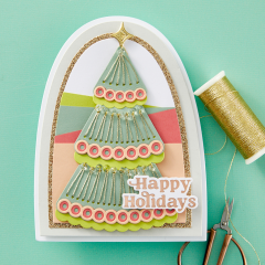 Spellbinders Etched Dies - Stitched Holiday Tree