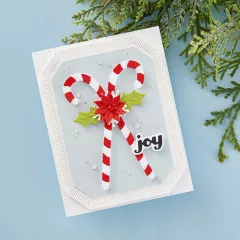 Spellbinders Etched Dies - Candy Canes and Holly