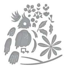 Spellbinders Etched Dies - Cheerful Chirps - Flying High