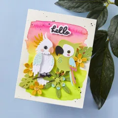 Spellbinders Etched Dies - Cheerful Chirps - Flying High