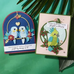 Spellbinders Etched Dies - Cheerful Chirps - Flying High