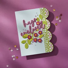 Spellbinders Etched Dies - Berry Fields Border