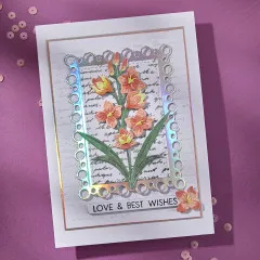 Spellbinders Etched Dies - Wildflowers - Layered Gladiolus