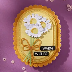 Spellbinders Etched Dies - Wildflowers - Scallop and Stitched Edge Ovals