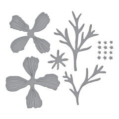 Spellbinders Etched Dies - Summer Solstice Garden - Cosmos