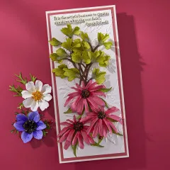 Spellbinders Etched Dies - Summer Solstice Garden - Echinacea (Coneflower)