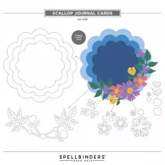 Spellbinders Etched Dies - Scallop Journal Cards