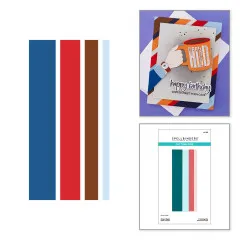 Spellbinders Etched Dies - Just Add Cake - Stripe Right