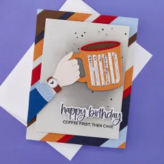 Spellbinders Etched Dies - Just Add Cake - Stripe Right